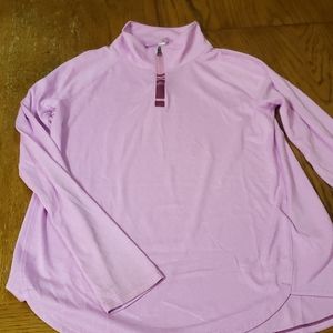 Girls Under Armour 3/4 zip shirt yxl